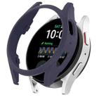 For Samsung Galaxy Watch 7 44mm Half Coverage Hollowed PC Watch Protective Case(Dark Blue) - 1