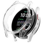 For Samsung Galaxy Watch 7 40mm Half Coverage Hollowed PC Watch Protective Case(Transparent White) - 1