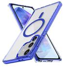 For Samsung Galaxy A55 5G Ice Color Magnetic Series TPU Hybrid Acrylic Magsafe Phone Case(Gemstone Blue) - 1