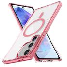 For Samsung Galaxy A55 5G Ice Color Magnetic Series TPU Hybrid Acrylic Magsafe Phone Case(Pink) - 1