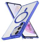 For Samsung Galaxy A35 5G Ice Color Magnetic Series TPU Hybrid Acrylic Magsafe Phone Case(Gemstone Blue) - 1