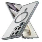 For Samsung Galaxy S24 Ultra 5G Ice Color Magnetic Series TPU Hybrid Acrylic Magsafe Phone Case(Gray) - 1