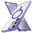 For Samsung Galaxy S24+ 5G Ice Color Magnetic Series TPU Hybrid Acrylic Magsafe Phone Case(Purple) - 1