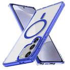 For Samsung Galaxy S24+ 5G Ice Color Magnetic Series TPU Hybrid Acrylic Magsafe Phone Case(Gemstone Blue) - 1