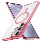 For Samsung Galaxy S24+ 5G Ice Color Magnetic Series TPU Hybrid Acrylic Magsafe Phone Case(Pink) - 1