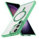 For Samsung Galaxy S23 FE 5G Ice Color Magnetic Series TPU Hybrid Acrylic Magsafe Phone Case(Green) - 1