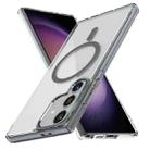 For Samsung Galaxy S23 FE 5G Ice Color Magnetic Series TPU Hybrid Acrylic Magsafe Phone Case(Gray) - 1