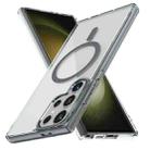 For Samsung Galaxy S23 Ultra 5G Ice Color Magnetic Series TPU Hybrid Acrylic Magsafe Phone Case(Gray) - 1