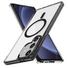 For Samsung Galaxy S25 5G Ice Color Magnetic Series TPU Hybrid Acrylic Magsafe Phone Case(Black) - 1