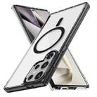 For Samsung Galaxy S25 Ultra 5G Ice Color Magnetic Series TPU Hybrid Acrylic Magsafe Phone Case(Black) - 1