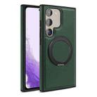 For Samsung Galaxy S22+ 5G Yashi 360 Degree Rotating MagSafe Bracket Phone Case(Dark Green) - 1