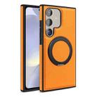 For Samsung Galaxy S24+ 5G Yashi 360 Degree Rotating MagSafe Bracket Phone Case(Orange) - 1