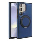 For Samsung Galaxy S24 5G Yashi 360 Degree Rotating MagSafe Bracket Phone Case(Blue) - 1