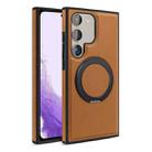 For Samsung Galaxy S22 5G Yashi 360 Degree Rotating MagSafe Bracket Phone Case(Brown) - 1