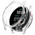 For Sansung Galaxy Watch 7 40mm Half Pack Hollow PC Watch Protective Case(Transparent White) - 1