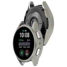 For Sansung Galaxy Watch 7 40mm Half Pack Hollow PC Watch Protective Case(Titanium Steel Color) - 3