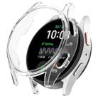 For Sansung Galaxy Watch 7 44mm Half Pack Hollow PC Watch Protective Case(Transparent White) - 1