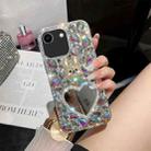 For iPhone SE 2022 /  7 / 8  Diamond Mirror Bunny Handmade PC Phone Case(Colorful Love Mirror) - 1