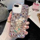 For iPhone 7 Plus / 8 Plus Plum Blossom Handmade Diamond Inlay PC Phone Case(Pink) - 1
