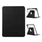 For iPad Pro 13 2024 ENKAY 360 Rotation PMMA Leather Smart Tablet Case with Pen Slot(Black) - 1