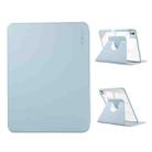 For iPad Pro 13 2024 ENKAY 360 Rotation PMMA Leather Smart Tablet Case with Pen Slot(Blue) - 1