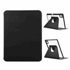 For iPad Air 13 2024 ENKAY 360 Rotation PMMA Leather Smart Tablet Case with Pen Slot(Black) - 1