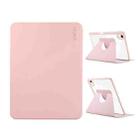 For iPad Air 13 2024 ENKAY 360 Rotation PMMA Leather Smart Tablet Case with Pen Slot(Pink) - 1