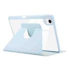 For iPad Pro Air 11 2024 ENKAY 360 Rotation PMMA Leather Smart Tablet Case with Pen Slot(Grey) - 3
