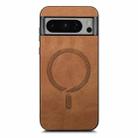 For Google Pixel 9 Pro XL Retro Magsafe Magnetic PU Back Cover Phone Case(Brown) - 3