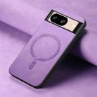 For Google Pixel 9 / 9 Pro Retro Magsafe Magnetic PU Back Cover Phone Case(Purple) - 2
