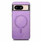 For Google Pixel 9 / 9 Pro Retro Magsafe Magnetic PU Back Cover Phone Case(Purple) - 3