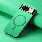 For Google Pixel 9 / 9 Pro Retro Magsafe Magnetic PU Back Cover Phone Case(Green) - 2