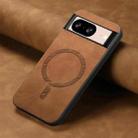 For Google Pixel 9 / 9 Pro Retro Magsafe Magnetic PU Back Cover Phone Case(Brown) - 2