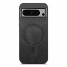 For Google Pixel 8 Pro Retro Magsafe Magnetic PU Back Cover Phone Case(Black) - 3