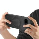 For Google Pixel 9a Retro Magsafe Magnetic PU Back Cover Phone Case(Black) - 3