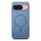 For Google Pixel 10 Retro Magsafe Magnetic PU Back Cover Phone Case(Blue) - 2