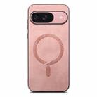For Google Pixel 10 Retro Magsafe Magnetic PU Back Cover Phone Case(Pink) - 2