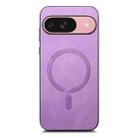 For Google Pixel 10 Retro Magsafe Magnetic PU Back Cover Phone Case(Purple) - 2