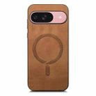 For Google Pixel 10 Retro Magsafe Magnetic PU Back Cover Phone Case(Brown) - 2