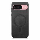 For Google Pixel 10 Retro Magsafe Magnetic PU Back Cover Phone Case(Black) - 2