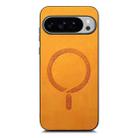 For Google Pixel 10 Pro XL Retro Magsafe Magnetic PU Back Cover Phone Case(Yellow) - 2