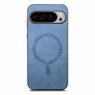 For Google Pixel 10 Pro XL Retro Magsafe Magnetic PU Back Cover Phone Case(Blue) - 2