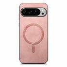 For Google Pixel 10 Pro XL Retro Magsafe Magnetic PU Back Cover Phone Case(Pink) - 2