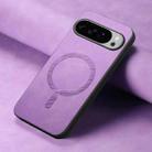 For Google Pixel 10 Pro XL Retro Magsafe Magnetic PU Back Cover Phone Case(Purple) - 3