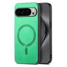 For Google Pixel 10 Pro XL Retro Magsafe Magnetic PU Back Cover Phone Case(Green) - 1