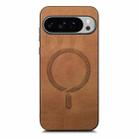 For Google Pixel 10 Pro XL Retro Magsafe Magnetic PU Back Cover Phone Case(Brown) - 2