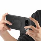 For Google Pixel 10 Pro XL Retro Magsafe Magnetic PU Back Cover Phone Case(Black) - 3
