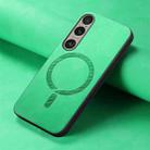 For Sony Xperia 5 V Retro Magsafe Magnetic PU Back Cover Phone Case(Green) - 2