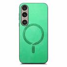 For Sony Xperia 5 V Retro Magsafe Magnetic PU Back Cover Phone Case(Green) - 3