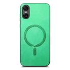 For Sony Xperia 10 V Retro Magsafe Magnetic PU Back Cover Phone Case(Green) - 3